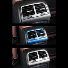 Автомобильный Стайлинг задний Кондиционер vent декоративная рамка отделка воздуха на выходе наклейки Чехлы для Audi Q5 A4B8 A5 авто аксессуары