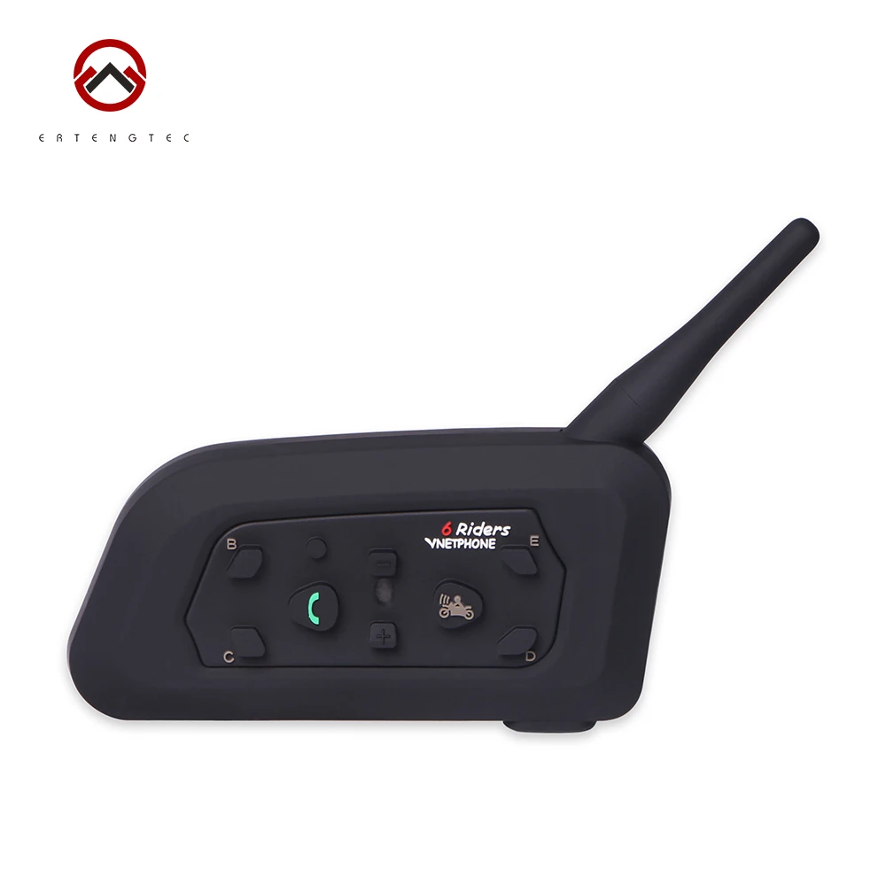 

Football Referee Bluetooth Intercom V6C Interphone Headset Earpiece BT Walkie-Talkie 1200m Waterproof 6 Users Full-duplex