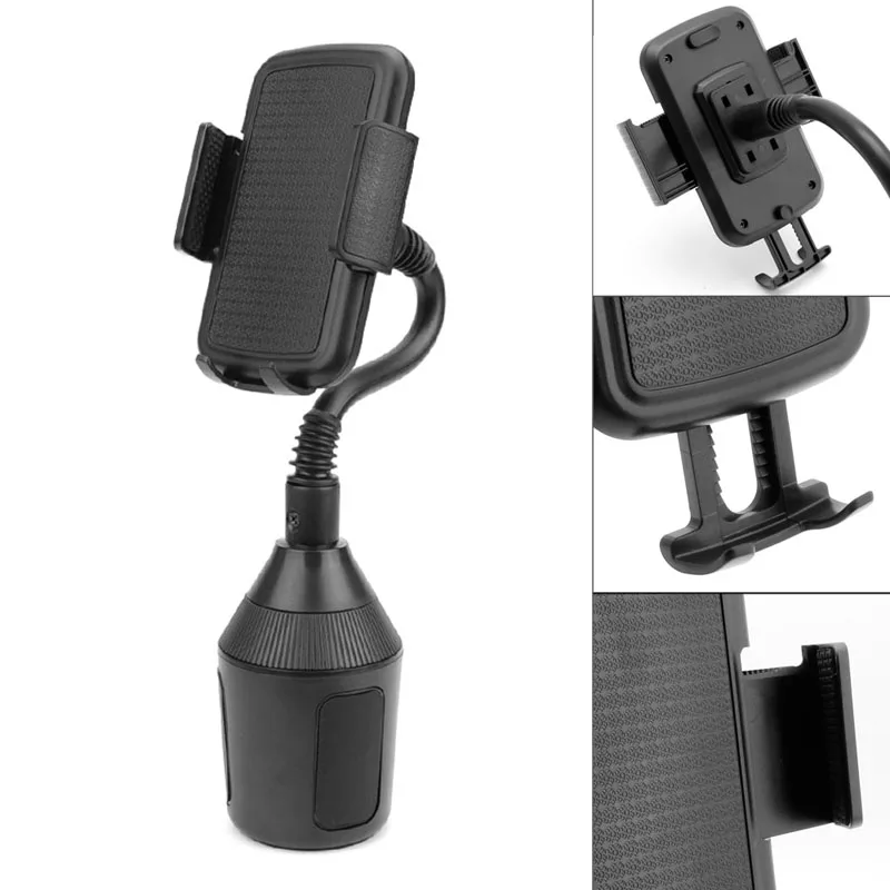 

1pcs New Adjustable Universal Gooseneck Cup Holder Cradle Car Phone Holder stand For Cell Phone iPhone