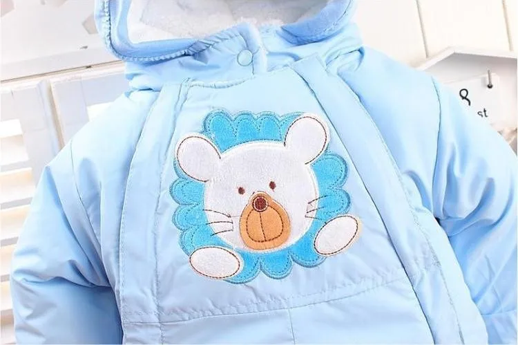 Autumn & Winter Newborn Infant Baby Clothes Fleece Animal Style Clothing Romper Baby Clothes Cotton-padded Overalls CL0437 (5)
