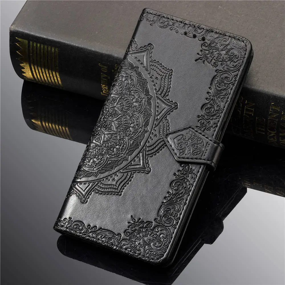 Case For Huawei Nova 2i 3i 3 P Smart Plus Z Y9 Y5 Y6 Y7 Prime P30 Pro P20 P10 P8 Lite Leather Flip Wallet Cover - Color: Black