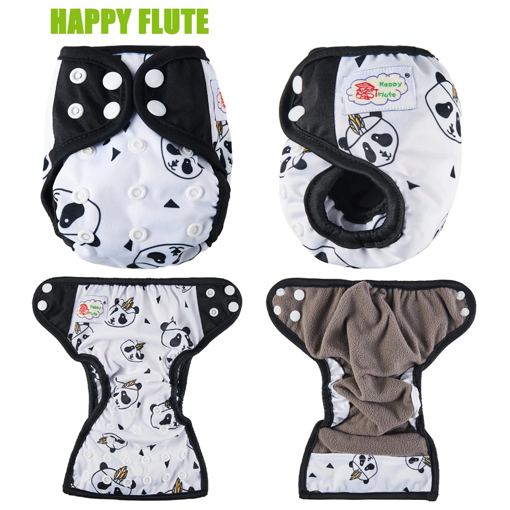 Happy Flute подгузник с карманом для новорожденных NB тканевые подгузники дышащий