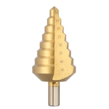 10-45mm drill bits Titanium Plated HSS Straight Flute Step Drill bit metal Pagoda drill bit set Essential Hole Cutting wood tool