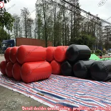 H = 1,5 м плавающая черная надувная трубка, надувной водяной буй для продажи