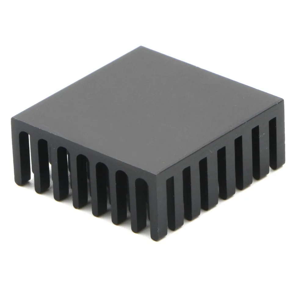 uxcell 15Pcs 25mm x 25mm x 10mm Aluminum Heatsink for LED Power IC Transistor Black