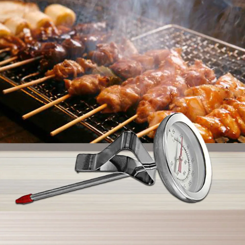 

250 Degree Centigrade Stainless Steel Cooking Oven BBQ Barbecue Probe Thermometer Food Meat Gauge