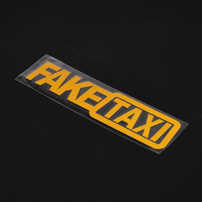 Car Sticker FAKE TAXI Reflective Car Sticker for volkswagen golf 4 ford focus 3 toyota auris seat exeo bmw e46 audi A1 A2