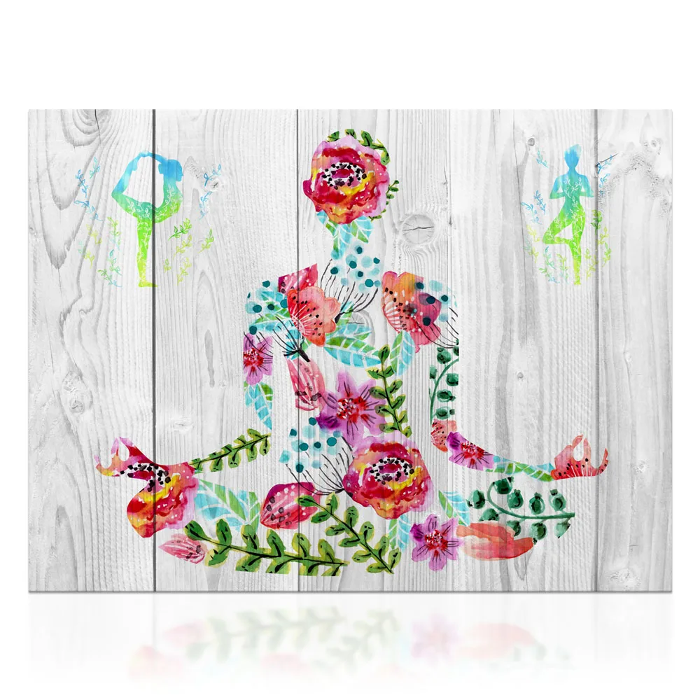 Abstract Meditation Wall Art Yoga Canvas Wall Decor for Living Room Unframed Canvas Wall Poster