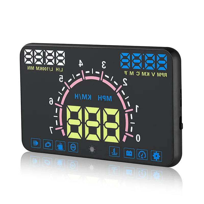 5.8 Inch Car OBD II Speedometer Projection Dashboard Free Your Eyes New