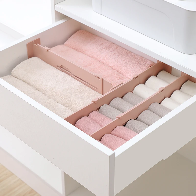 DINIWELL Retractable Adjustable Stretch Plastic Drawer Divider Organizer Storage Partition Board Multi-Purpose Diy Home OFFice