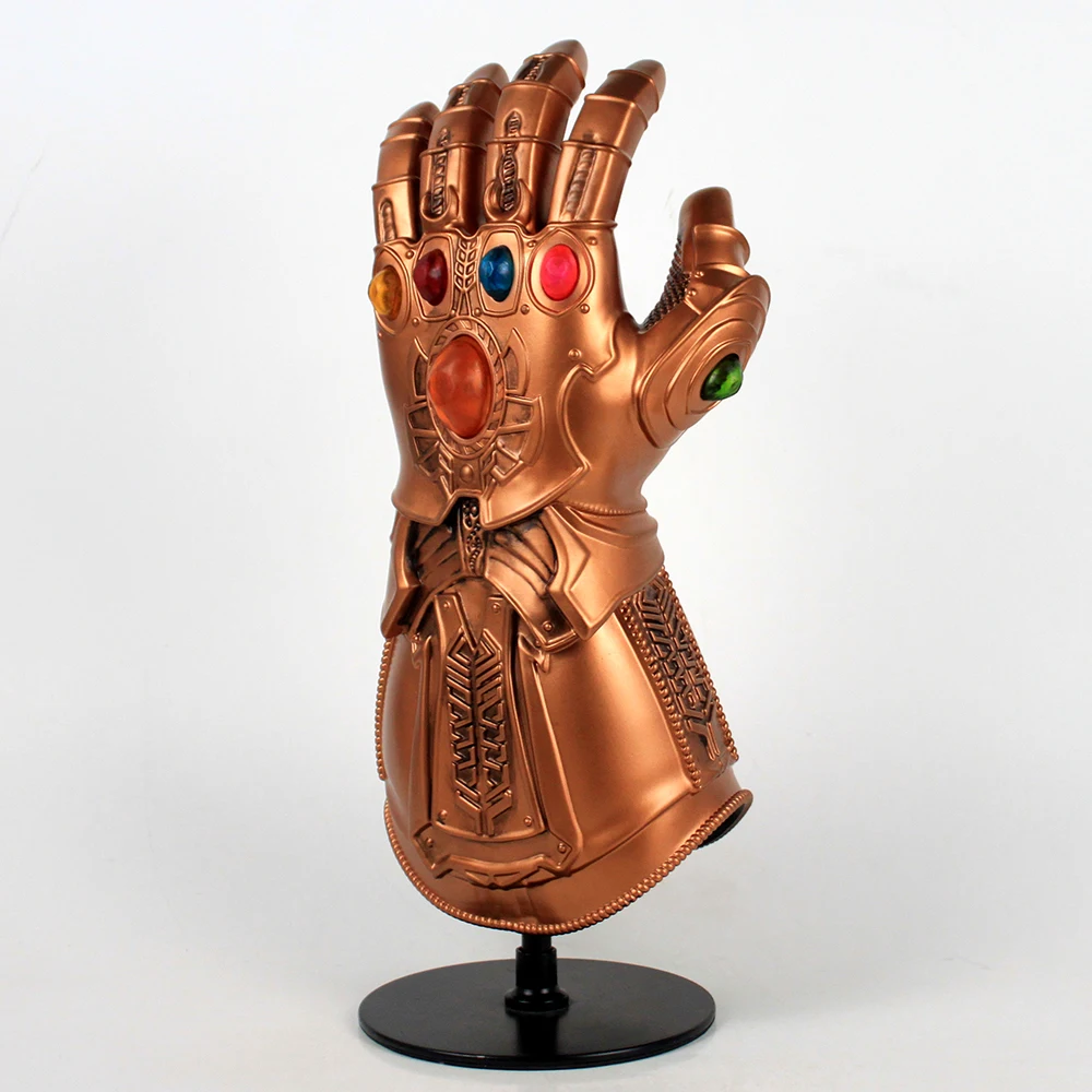 Infinity Gauntlet Cosplay Avengers Infinity War Gloves Thanos Mask Infinity Gauntlet With LED Deluxe PVC Adult Halloween Party