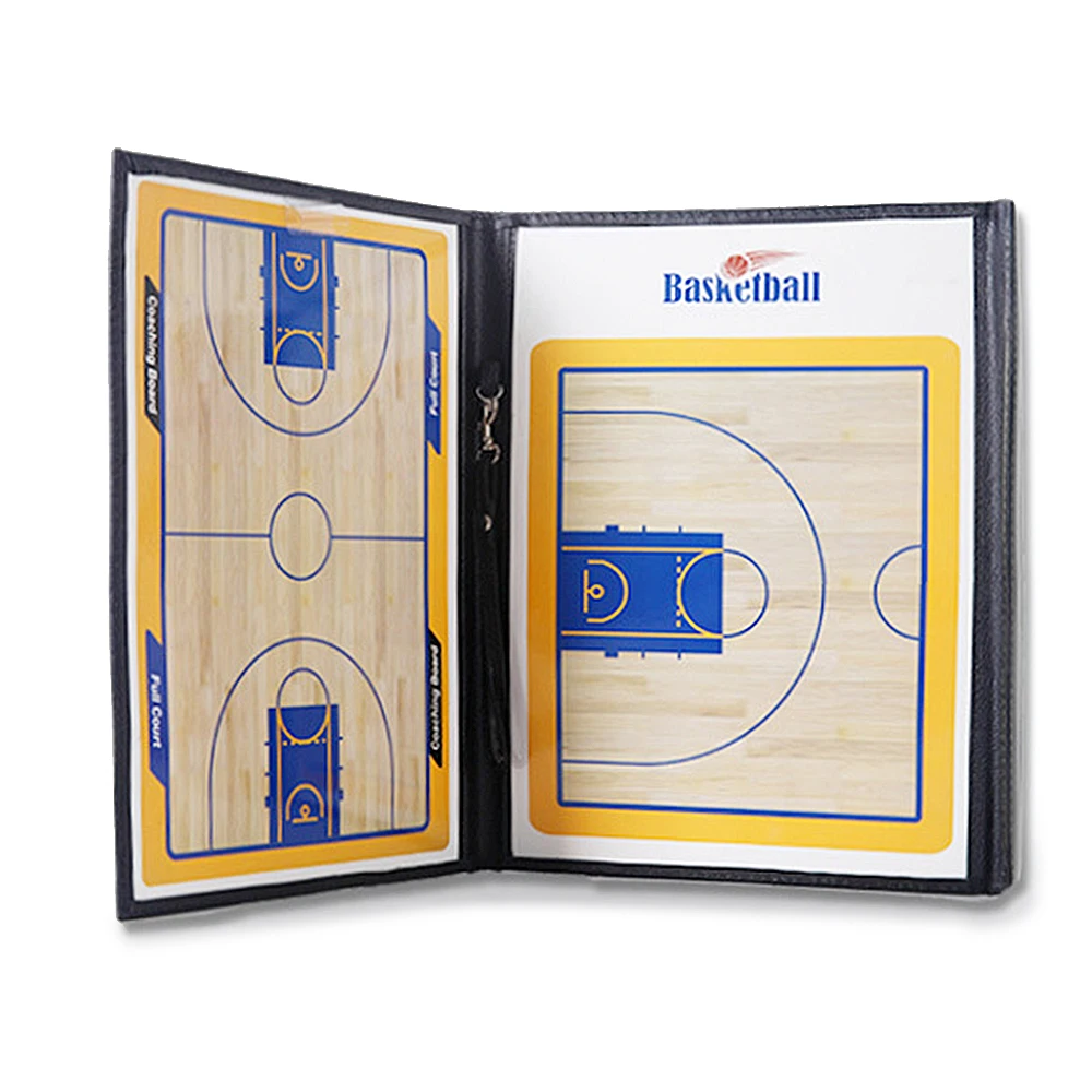 

Foldable Basketball Magnetic Tactic Coach Tactic Board with Marker Pen Portable Coaching Strategy Board Coach Tool