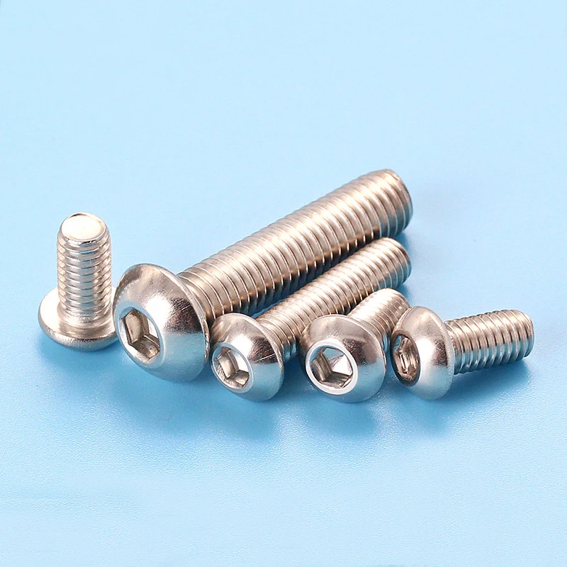 M5 Allen screws Mushroom head screw 304 stainless steel semi round head