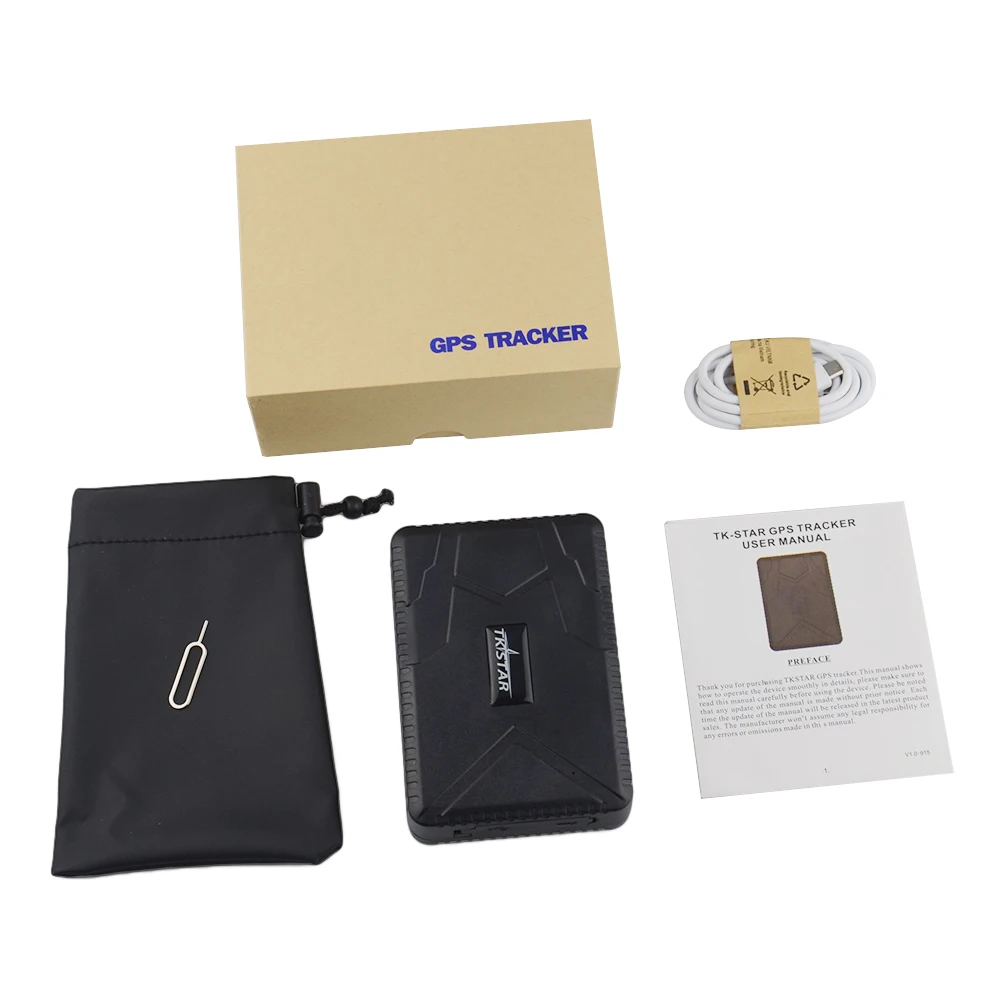 GPS Vehicle Tracker TK915 with Box Vehicle GPS Locator with Waterproof Bag 10000mAh Battery 120 Days Long Standby Time GPS Vehicle Tracker TK915 with Box Vehicle GPS Locator with Waterproof Bag 10000mAh Battery 120 Days Long Standby Time