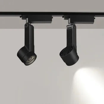 

1pcs CREE COB 2 Wire LED Track Light Lamp 30W LED Track Lamps Lighting Fixtures Spotlights For shop clothing Store Home