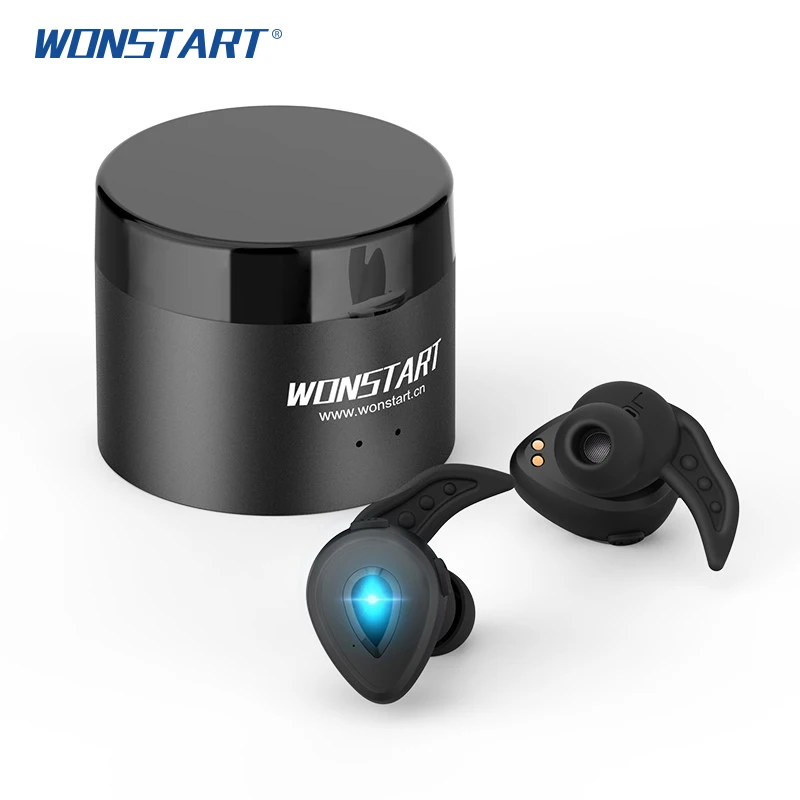 

Wonstart W305 Mini TWS Bluetooth Earphone True Wireless Earbuds With Charging Case HIFI Stereo Sound Wireless Earphone For Phone