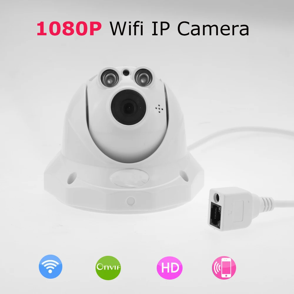 

1920*1080P HD Wireless Dome IP Camera 2mp ONVIF IR Home Security IP Camera Wifi Camara IP Cam P2P SD Card slot Network camera