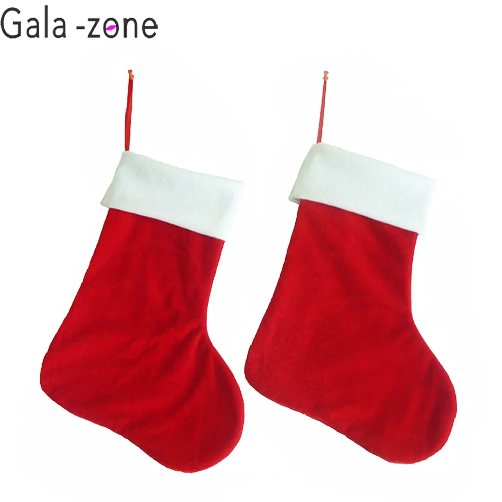 

Gala-zone 1PC Christmas Stockings Hanging Christmas Tree Decoration Ornaments New Year Candy Bag Gifts Socks