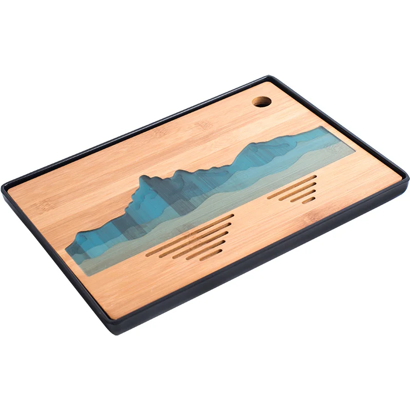  TANGPIN plastics and bamboo tea trays tea table handmade serving tray kung fu tea accessories