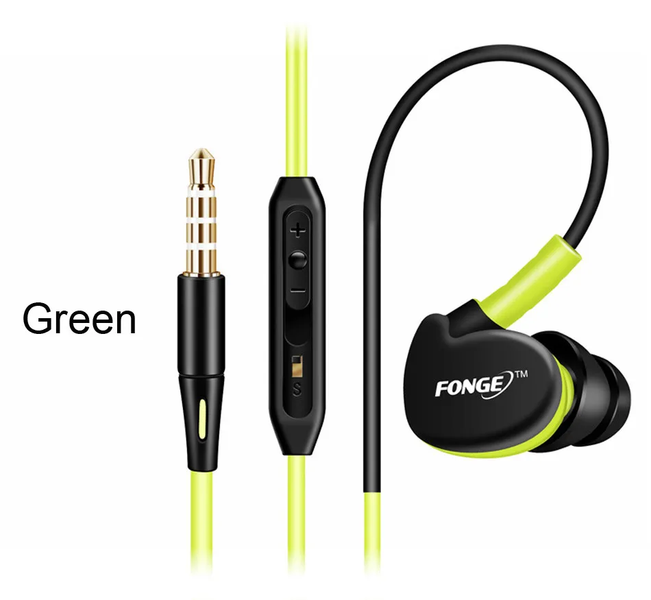 Sport Headphones Waterproof Earphones Running Sweatproof Stereo Bass Music Headset With Mic For Mobile Phone Fenge S500 Earbuds