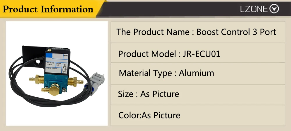 LZONE-EBC 3 порта электронный турбо Boost управление электромагнитный клапан для 08-18 Subaru STI никель вилка HT-ECU01