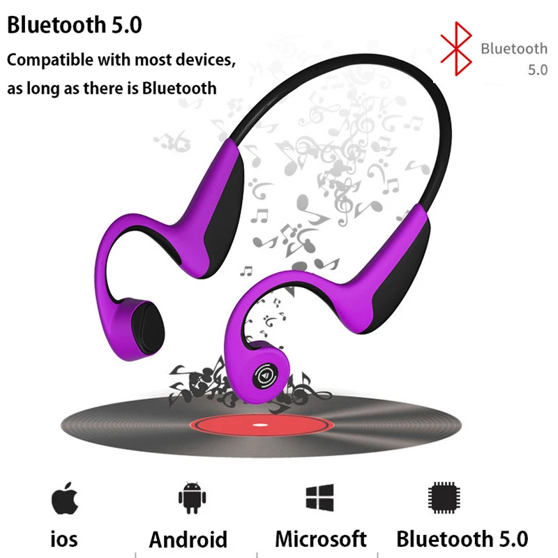 True Wireless Stereo Bone conduction Headset For Huawei P30 Pro P20