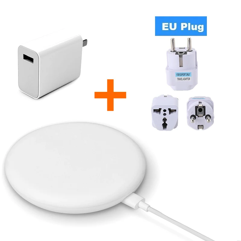 Xiao mi Беспроводное зарядное устройство 20 Вт Max для mi 9(20 Вт) mi X 2 S/3(10 Вт) Qi EPP совместимый мобильный телефон(5 Вт) Безопасная турбо зарядка - Тип штекера: Европейский Союз (ЕС)