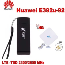 HSPA+/HSPA 100 Мбит/с LTE HUAWEI E392U-92 4 г USB dongle плюс с 4 г TS9 антенны