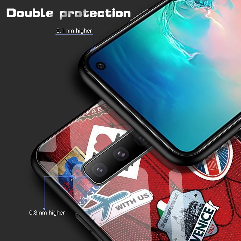 Чехол из закаленного стекла Marvel с человеком-пауком для samsung Galaxy S10 e 5G S8 S9 Plus Note 8 9 10 Pro, чехол для телефона с изображением Мстителей