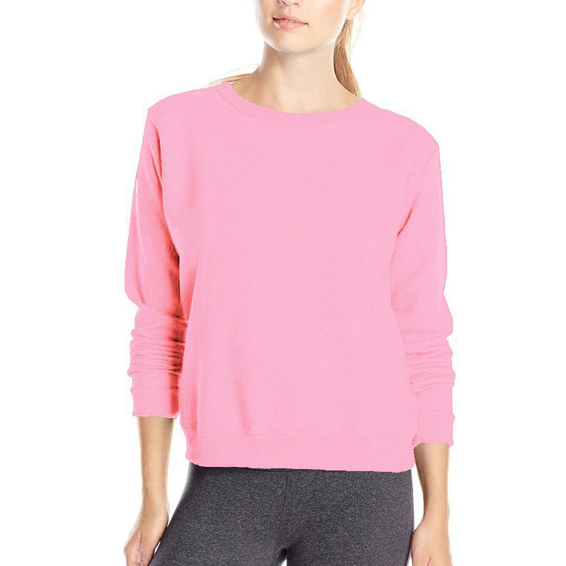 

Beautiful color pink hoodies hot sale candy color outwear women casual cotton hoody brand good quality breathable clothes