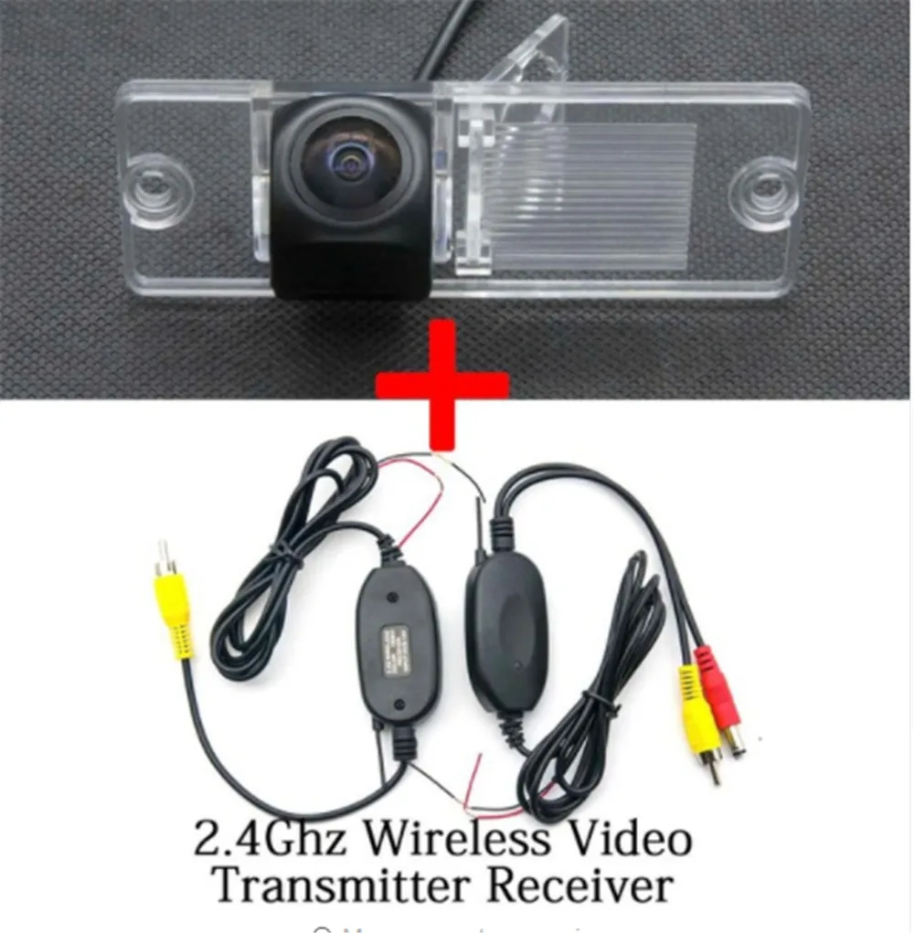 camera with wireless Рыбий глаз 1080P MCCD Starlight Автомобильная камера заднего вида для Mitsubishi Pajero 2009 2010 2011 2012 Автомобильная Водонепроницаемая камера заднего вида - Название цвета: camera with wireless