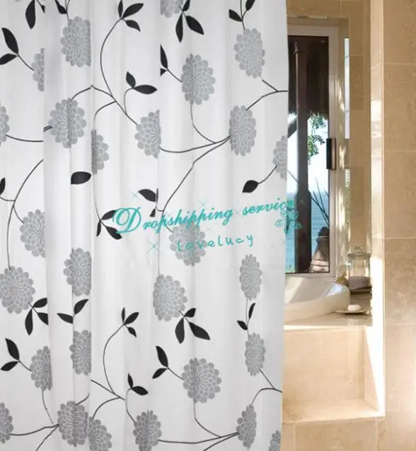 180*180cm European Waterproof Thickened Mildew Bathroom Curtain Toilets