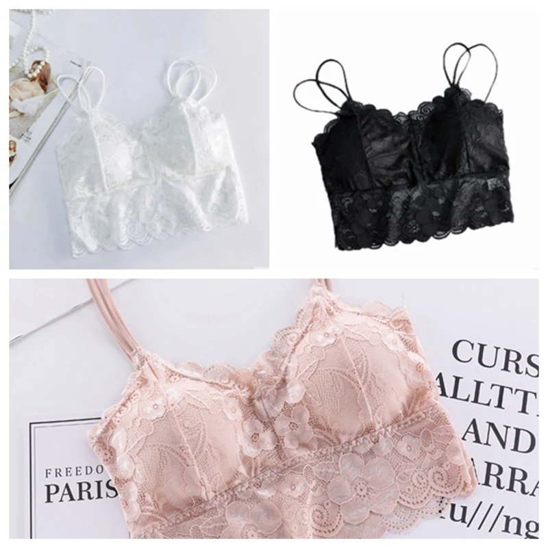 

1Pcs Woman Summer Sexy Corset Spaghetti Chest Strap Lingerie with Filled Crop Top Girls Bottom Tube Top YSS9041