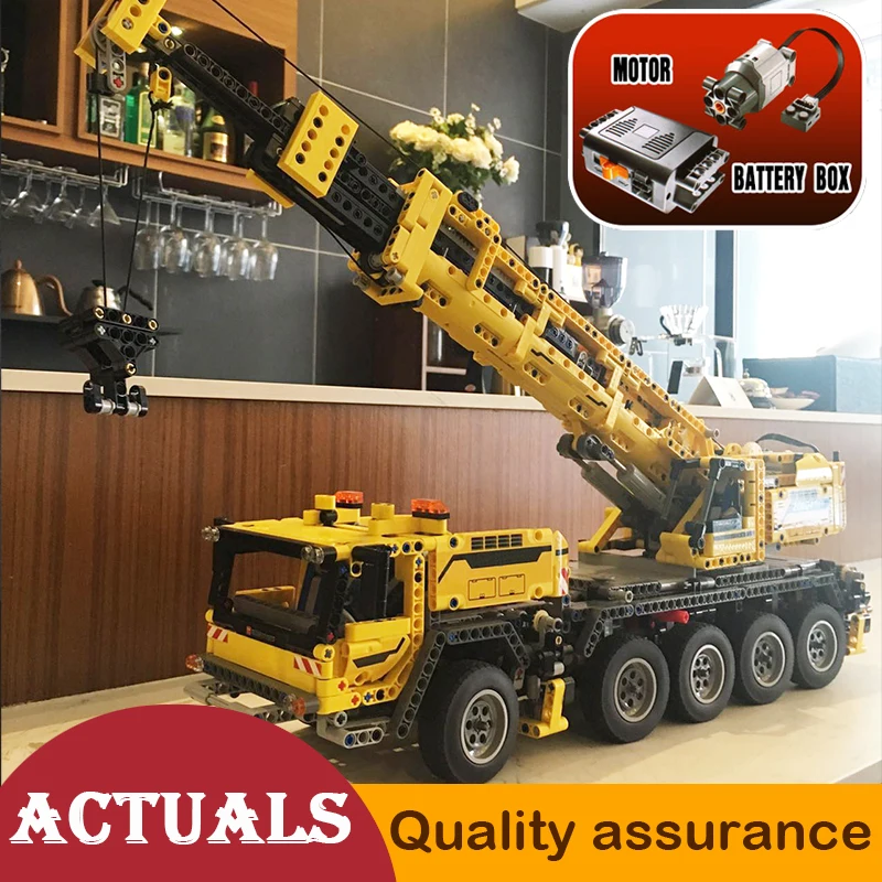 

Technic 20004 Mobile Crane MK II Building Blocks Assembly Model Bricks Toys for Children Compatible legoed 42009 Have Motor