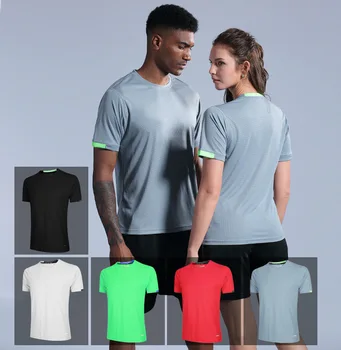 

Fitness clothing short-sleeved men and women loose quick-drying clothes sports t-shirt basketball training summer shirt