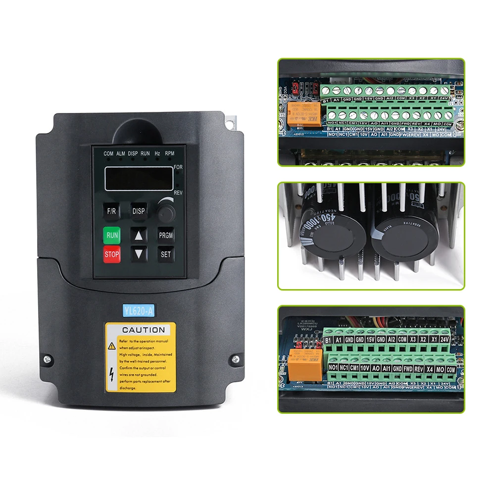 3KW 3800V Single Phase input and 3 Phase Output Frequency Converter / Adjustable Speed Drive / Frequency Inverter / VFD
