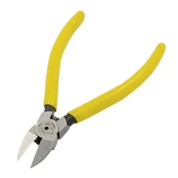 Carbon Steel Jewelry Pliers Side Cutting Pliers Yellow Jewelry Making Tools 155x90x10mm