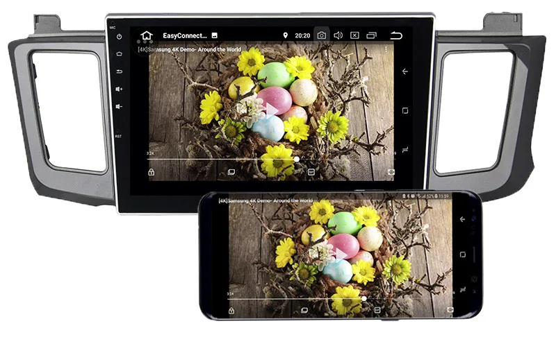 Toyota Rav4 android 8.0 head unit navigation mirror link