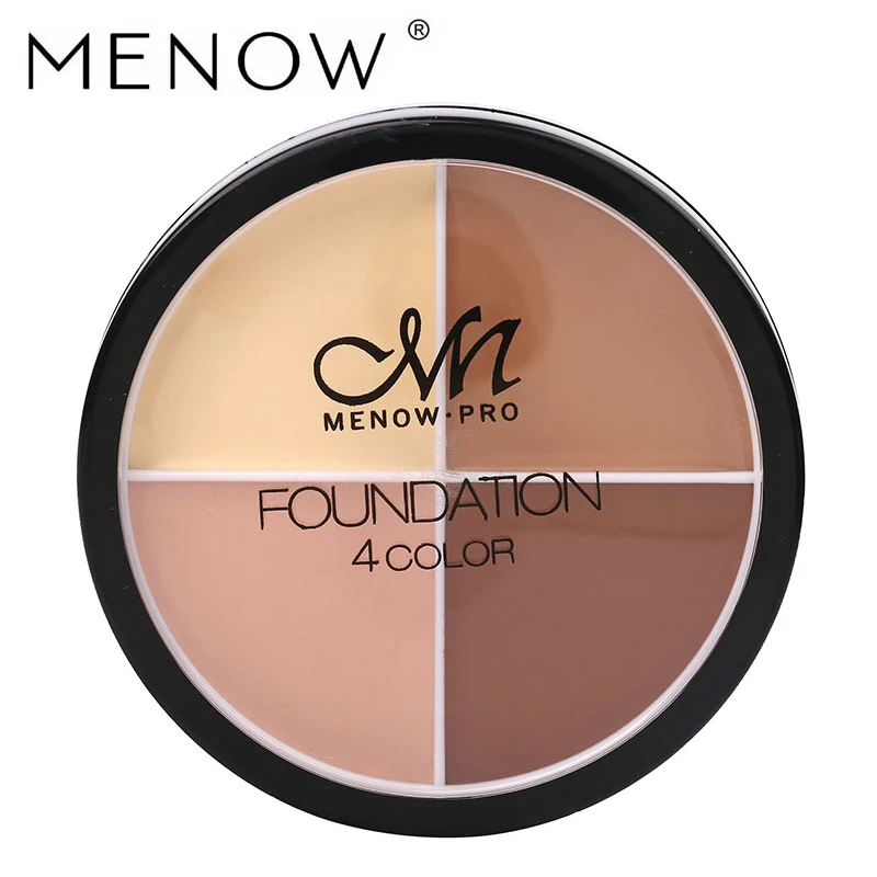 

4 Color Concealer Cream Kit Foundation Makeup Creamy Bronzer Highlighter Brighten Trimming Face Contour Palette Cosmetics Tool