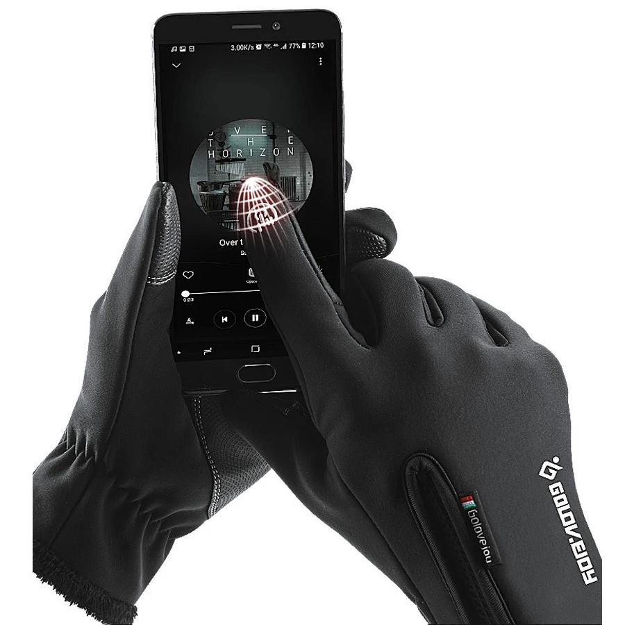 Luvas de Neoprene de Pesca Homens de Bicicleta Cheio de Caça ao ar Livre de Equipamentos Pesca do Gelo do Inverno 2018 do Gelo do Inverno à Prova d' Água Anti slip Dedo Acessórios Engrenagem 20 Gelo do Inverno Homens de Bicicleta À
