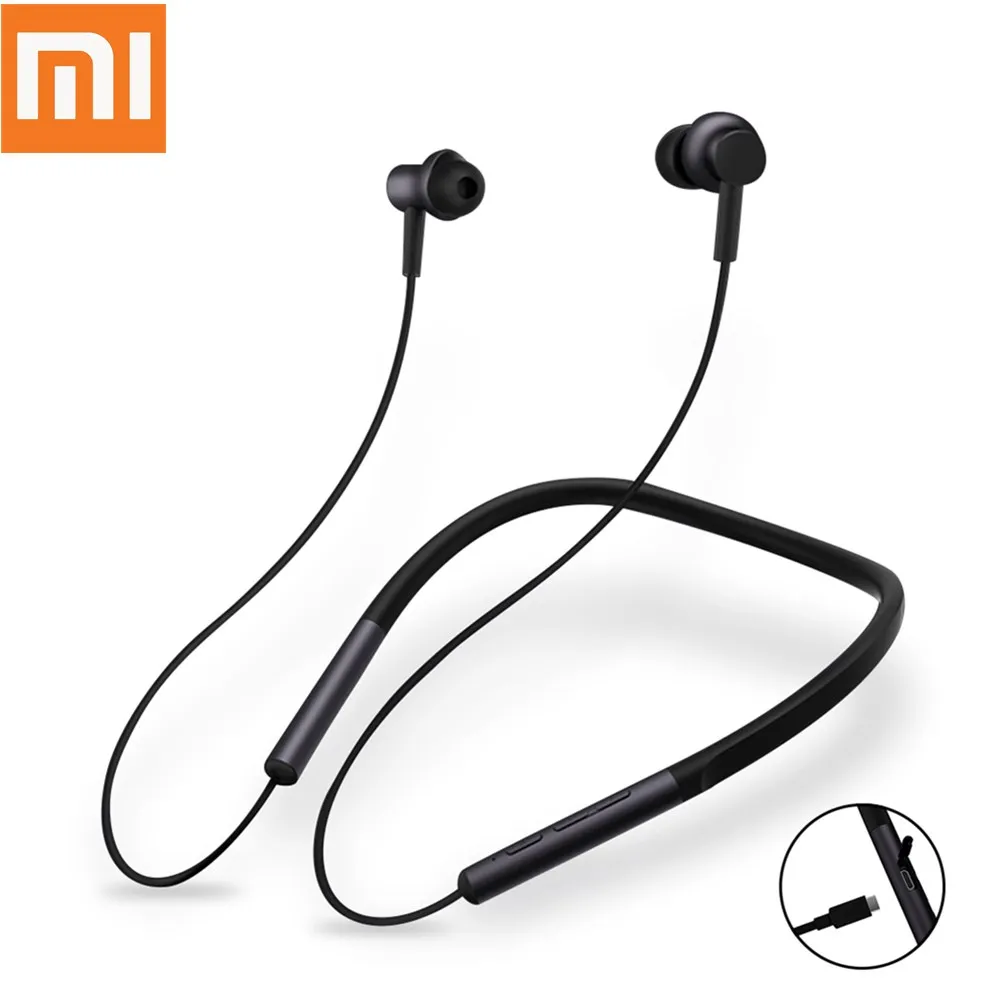 

Original Xiaomi Bluetooth Earphones Mi Sport Neckband Wireless Headset with Mic Play Apt-X Dual Dynamic For Android IOS System