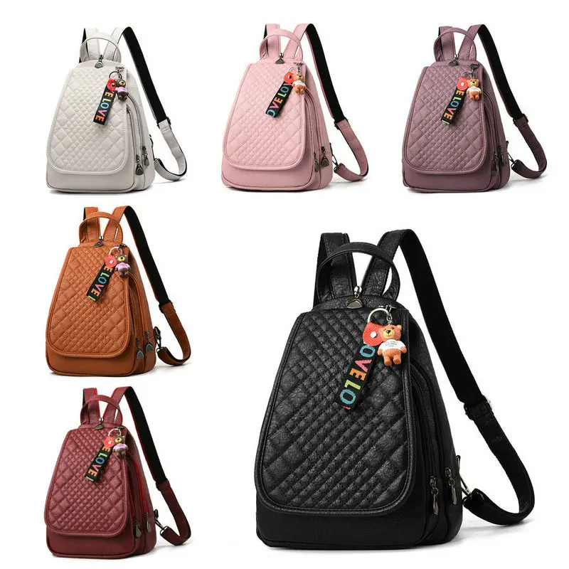 QIAOBAO mujer Mochila De Cuero PU de alta calidad Mochila Escolar mochilas para adolescentes niñas ocio mochilas Color caramelo QIAOBAO mujer Mochila De Cuero PU de alta calidad Mochila Escolar mochilas para adolescentes niñas ocio mochilas Color caramelo