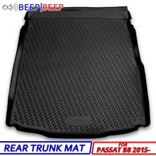 Для Volkswagen Passat B8-Автомобильный багажник лайнер загрузки грузовой коврик лоток пол ковер загрузки задний коврик багаж автомобильный Стайлинг