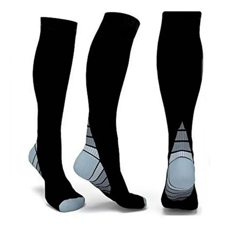 Men Breathable Compression SocksKnee High Stockings Compression Socks Men Women Adult Anti Fatigue Long Socks ST