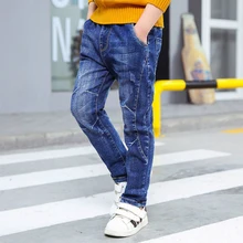 

Children Jeans For Boys Clothing Spring Autumn Boys Denim 2017 New Pants School Kids Clothes Teenage Costume Boys Trousers
