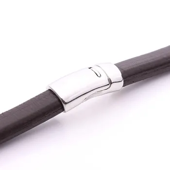 

6pcs/lot Inside Size 6.5*10mm Flate Rhodium Magnetic Clasps For Leather Bracelet Jewelry F2530