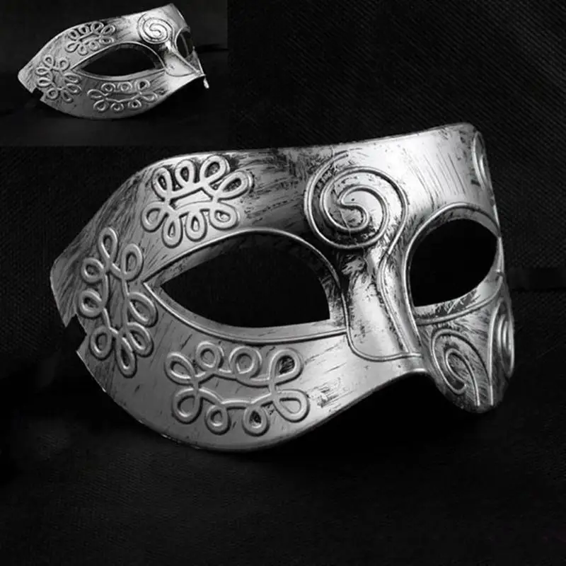 12 Pcs Hot Glitter fancy dress Ancient Greek and Roman fighter mask Masquerade