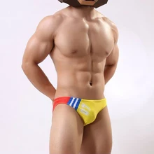 Новые сексуальные мужские купальники, обтягивающие, с низкой посадкой, купальник для пляжа, для серфинга, мужские плавки для плавания, шортики трусики, горячие купальники для бассейна