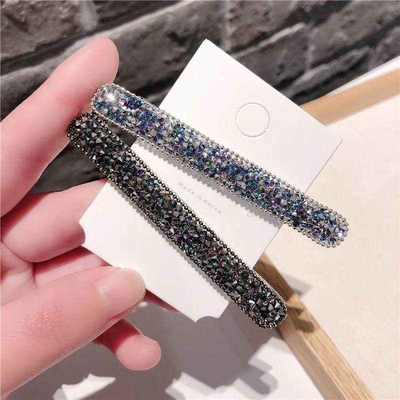 2 шт модные женские туфли для девочек корейской моды Кристалл Rhinestone заколка заколки клипы Бабочка Головные уборы волос аксессуары