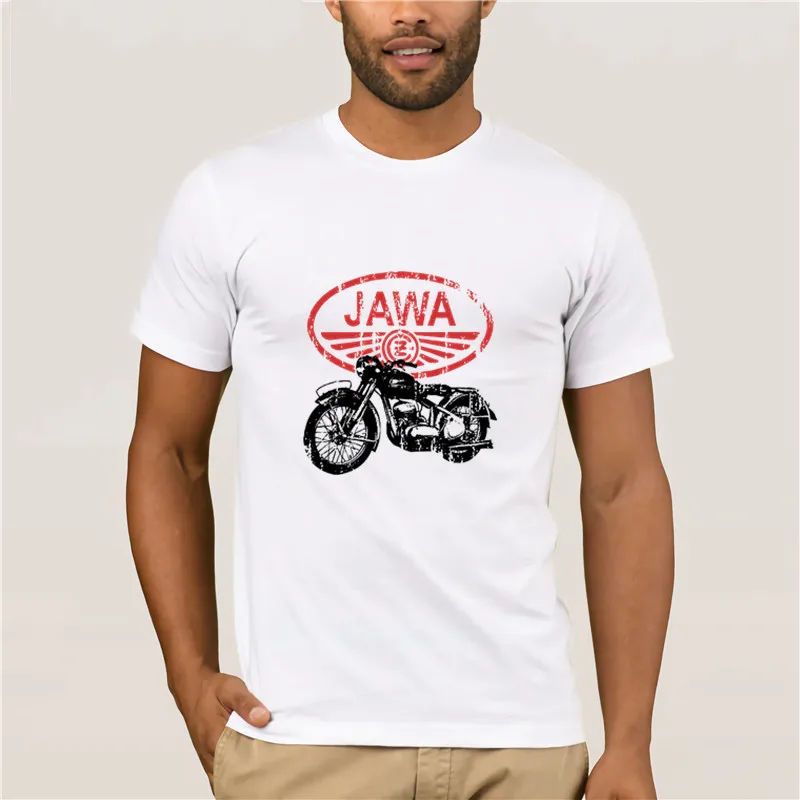 

Men's white sleeve t-shirt Jawa Z - Classic Czec Motorbike Mens T Shirt